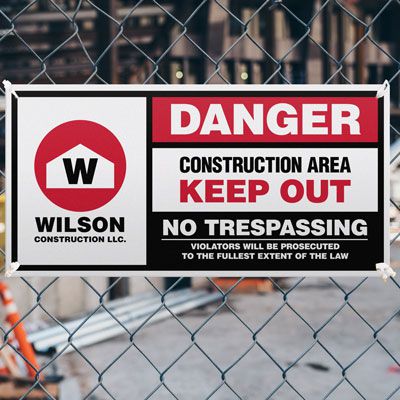 Giant Construction Site Signs