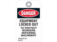 Lockout Safety Tags