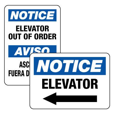 Elevator Signs