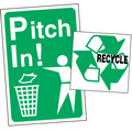 Recycling and Trash Disposal Labels