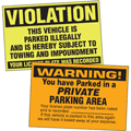 No Parking Labels & Parking Violation Stickers
