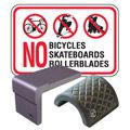 Skateboard Deterrents & No Skateboarding Signs
