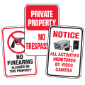 Outdoor Security and Prohibition Signs