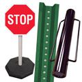 Sign Posts, Stanchions & Accessories