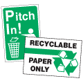 Trash and Recycling Labels