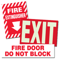 Exit, Fire & Emergency Labels
