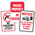 Outdoor, Heavy-Duty Security Signs