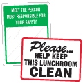 Housekeeping & Motivational Signs