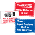 Interior Decor and Indoor Security Signs