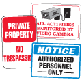 Property and Security Signs