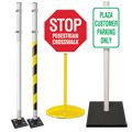 Sign Stanchions & Bases