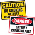 Battery Charging Signs