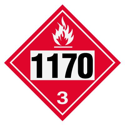 1170 Ethanol, Ethyl Alcohol - DOT Placards