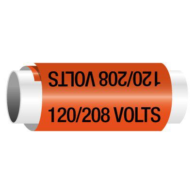 120/208 Volts - Snap-Around Electrical Markers