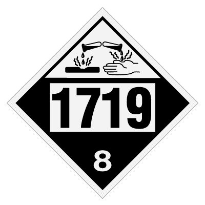 1719 Caustic Alkali Liquids - DOT Placards