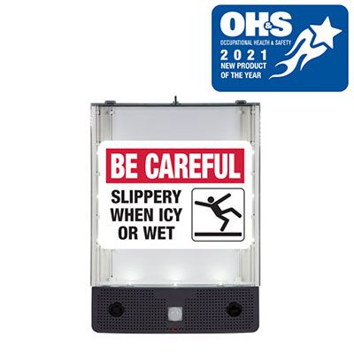 Seton Safety Sign Alerter Kit - Slippery When Icy or Wet Sign