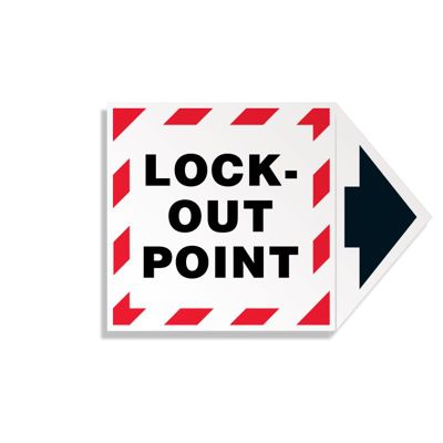 2-Part Arrow Labels - Lock-Out Point