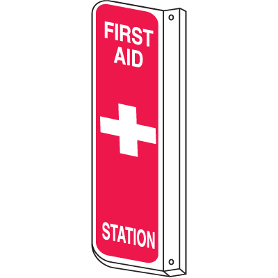 2-Way View Fire Safety Signs - First Aid Station