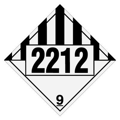 2212 Asbestos - DOT Placards