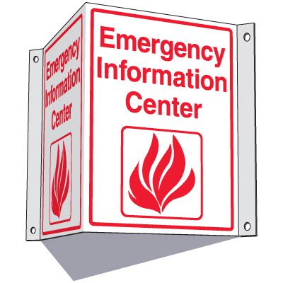 Emergency Information Center Sign