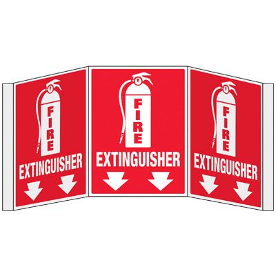 3D Projection Signs - Fire Extinguisher