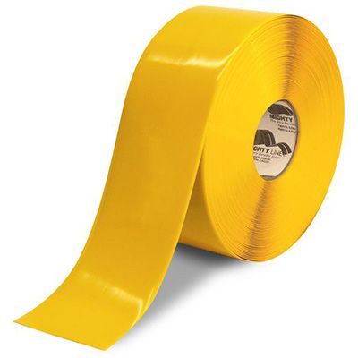 4 Yellow Solid Mighty Line Freezer Tape