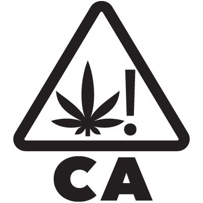 Universal THC Symbol Labels - California