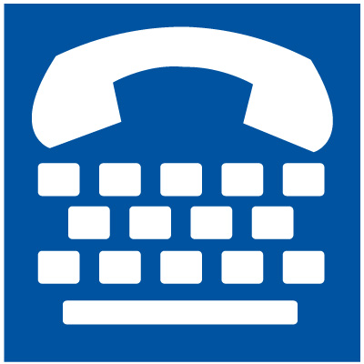 Text Telephone Symbol Signs - ADA