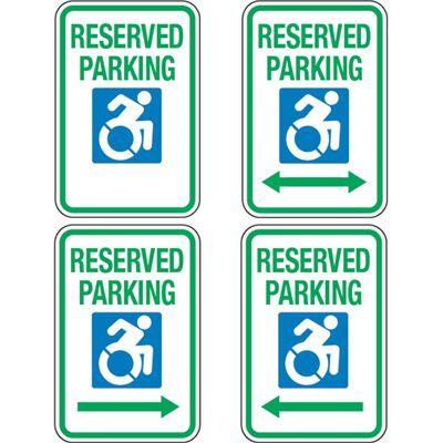 Accessible Parking Sign - Reserved Parking (Dynamic)