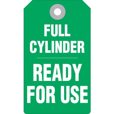 Full Cylinder Accident Prevention Tag