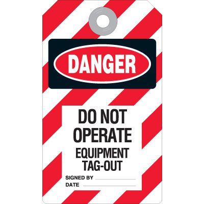Danger Do Not Operate - Equipment Tag-Out Tag