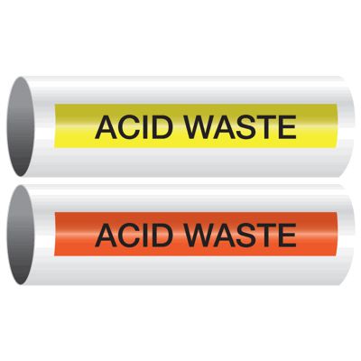 Acid Waste - Opti-Code® Self-Adhesive Pipe Markers