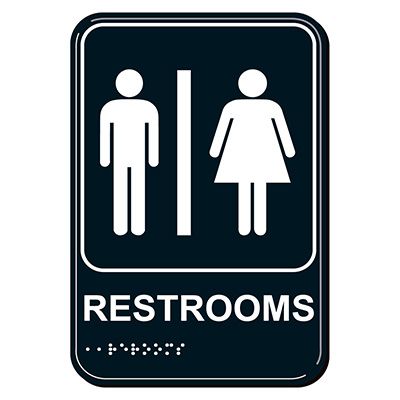 ADA Restroom Signs - Men/Women