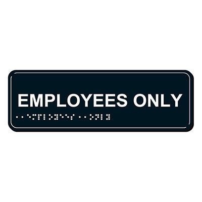 Braille Signs - Employees Only