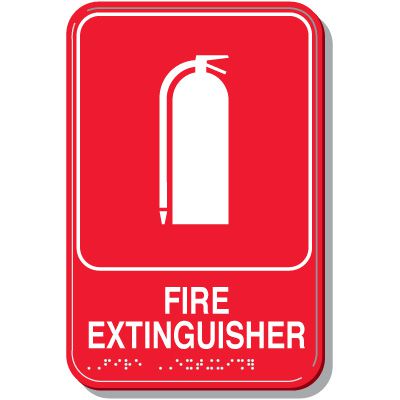 Fire Extinguisher ADA Signs