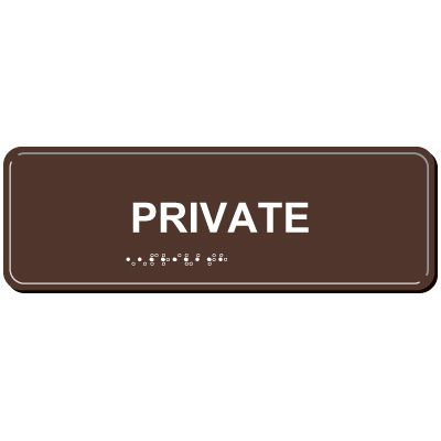 Braille Signs - Private
