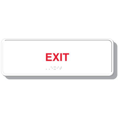Exit Slim-Line ADA Sign