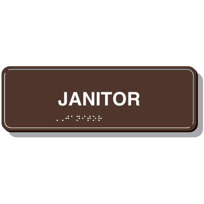 Braille Signs - Janitor