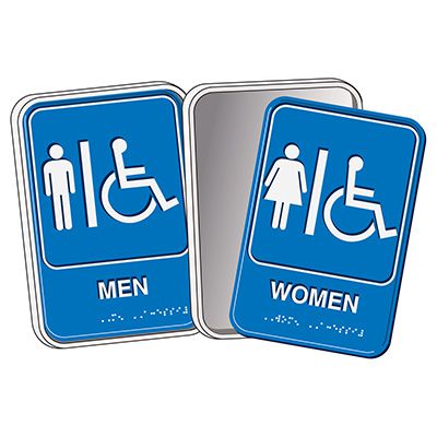 Braille ADA Restroom Signs