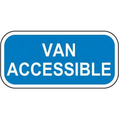 Add-On Handicap Parking Signs - Van Accessible
