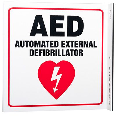AED L-Style Sign