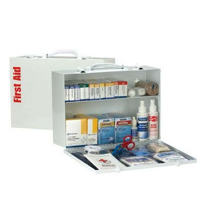 ANSI 75-Person Class A+ First Aid Kit With Meds  90572