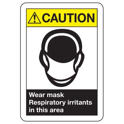 Caution Signs - Wear Mask In This Area