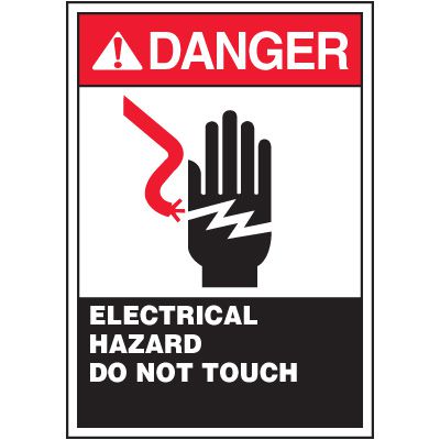 ANSI Warning Labels - Danger Electrical Hazard