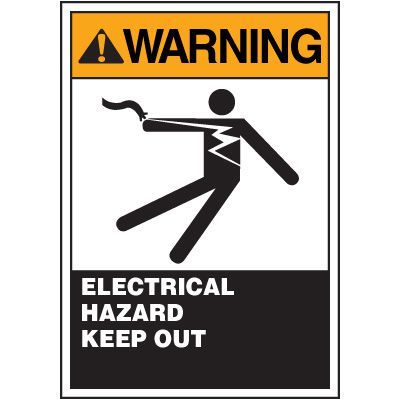 ANSI Warning Labels - Warning Electrical Hazard