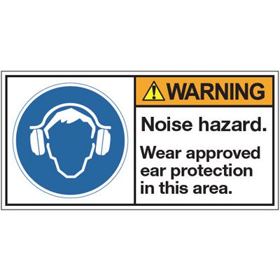 ANSI Warning Labels - Noise Hazard