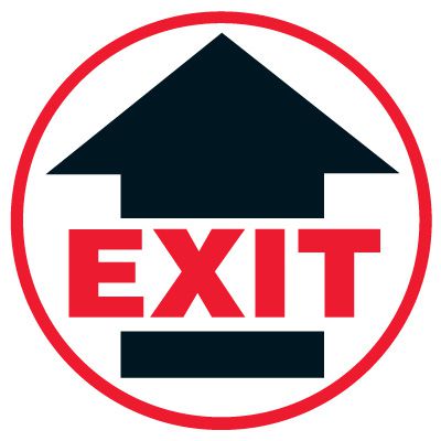 Floor Safety Signs - Exit