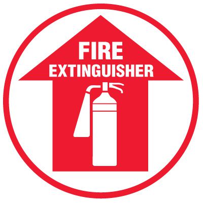 Floor Safety Signs -  Fire Extinguisher