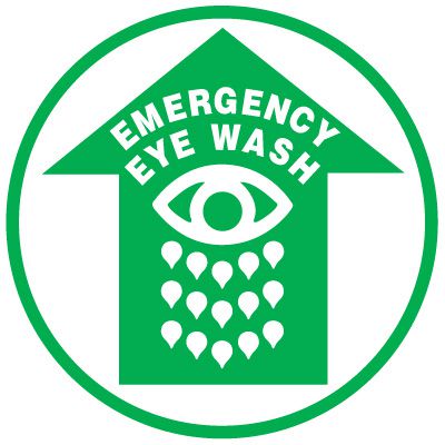 Floor Safety Signs - Emergency Eye Wash