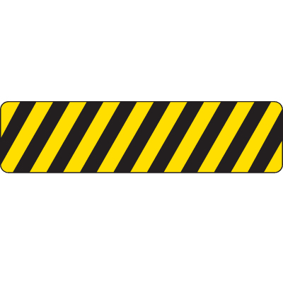 Striped Floor Safety Decal